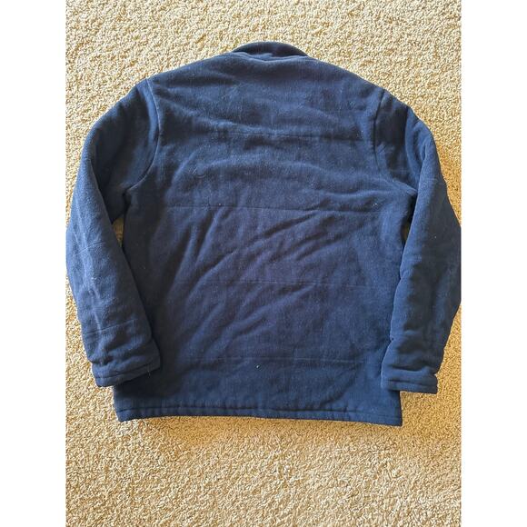 Lacoste Sport Navy Fleece Jersey Lined L Size 6 Full Zip Jacket Made in France - Picture 6 of 9